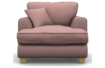 Heart of House Hampstead Tweed Fabric Chair - Pink